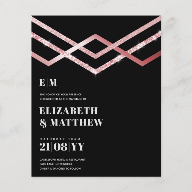 O mais baixo orçamento de casamento FLYER Convide  (Frente)