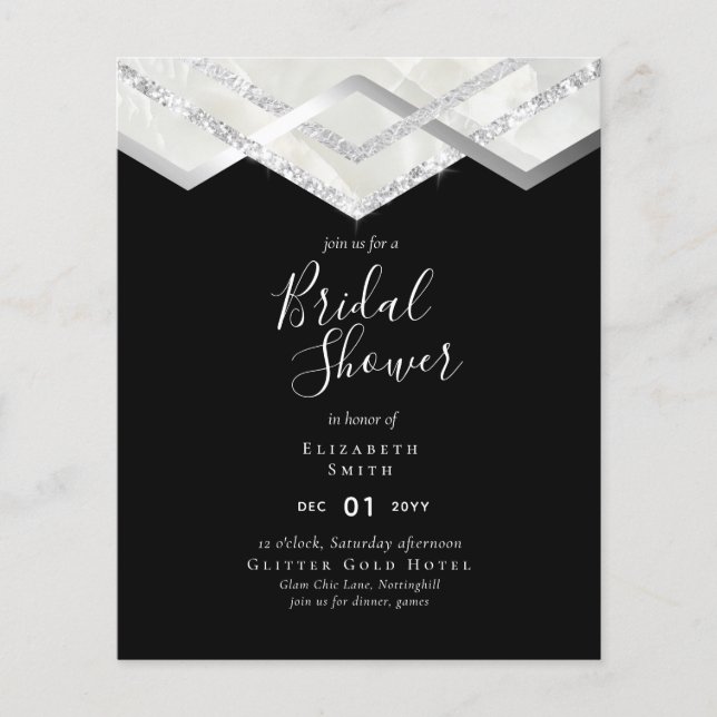 O mais baixo orçamento de casamento FLYER Convide  (Frente)