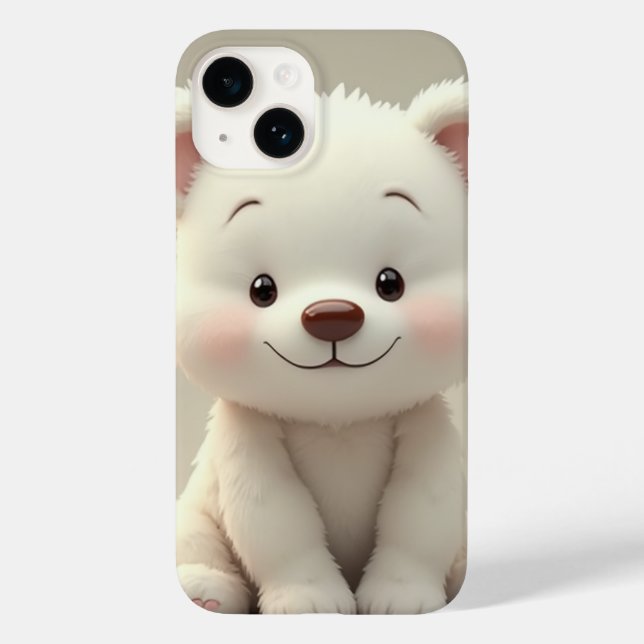 O mais fofo urso iPhone 14 Case (Verso)