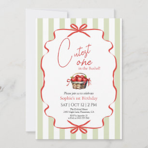 O mais recente convite para o primeiro aniversário