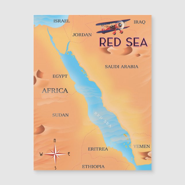 O Mapa de Viagem do Mar Vermelho (Frente)