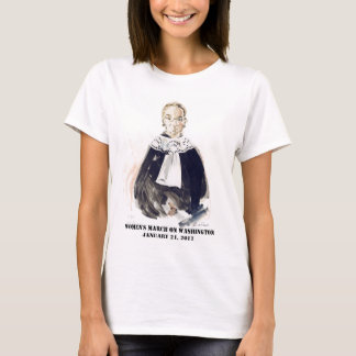 O março das mulheres na camisa Helen Frank de