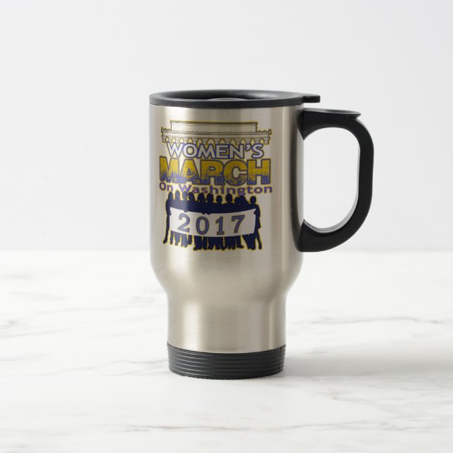O março de milhão mulheres de Washington na caneca (Direita)