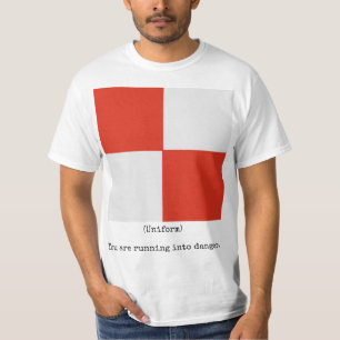 O marinho embandeira a camisa (uniforme), homem