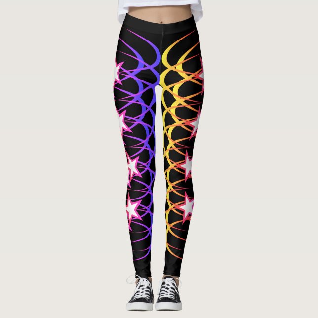 O máximo em leggings Legal - estrelas laterais (Frente)