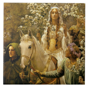 O Maying da rainha Guinevere pelo mineiro de John