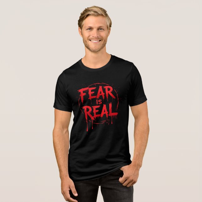O medo é real | T-Shirt Assustadora (Frente Completa)