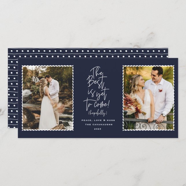 O Melhor Ainda É Vir 2 Cartão De Férias Fotográfic (Frente/Verso)