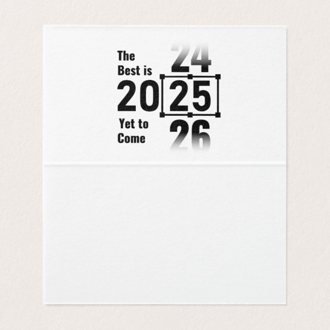 O melhor ainda está para chegar em 2025 (Interior Desdobrado)