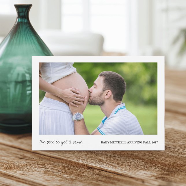 O melhor ainda está para vir | Anúncio de gravidez (Criador carregado)