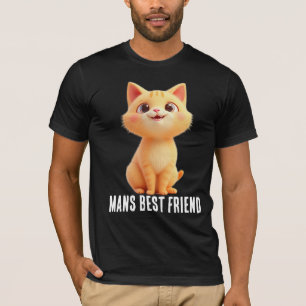 O Melhor Amigo do Homem, camiseta masculina de gat