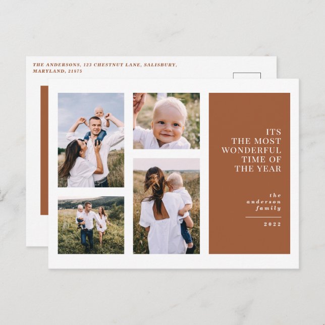 O melhor anúncio de fotos multi-natalinas do Natal (Frente/Verso)