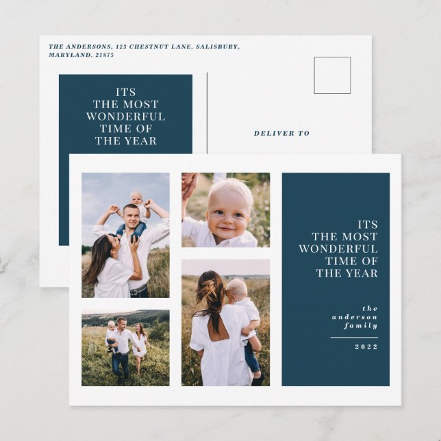 O melhor anúncio de fotos multi-natalinas do Natal (Frente/Verso)