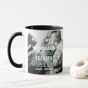 O Melhor Avô do Mundo Caneca de Colagem de Fotos