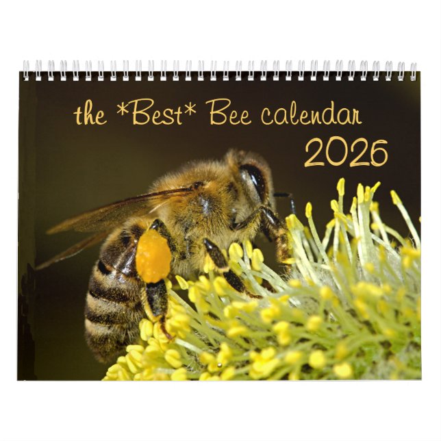O melhor calendário de abelhas 2025 com fotos e de (Capa)