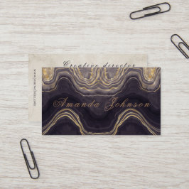 O melhor cartão de visita personalizado Marble per