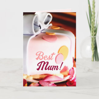 O melhor cartão do bolo da mãe