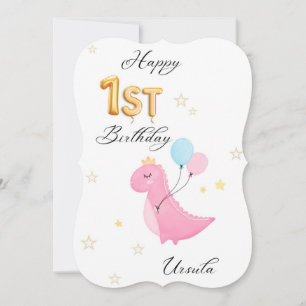 O melhor cartão plano de aniversário de 1 ano feli