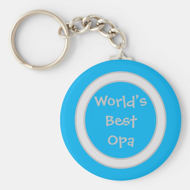 O melhor Chaveiro de Opa do Mundo Branco e Azul (Frente)