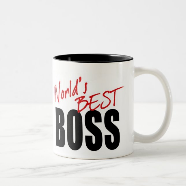 O MELHOR CHEFE do MUNDO - caneca (Direita)