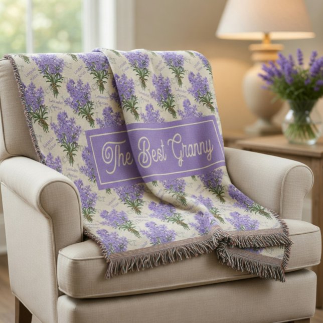 O Melhor Cobertor de Fleece Floral Lavanda para Vo (Criador carregado)