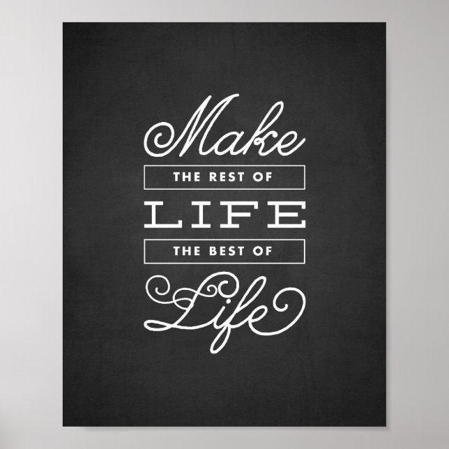 O melhor da vida | Art Impressão (Frente)