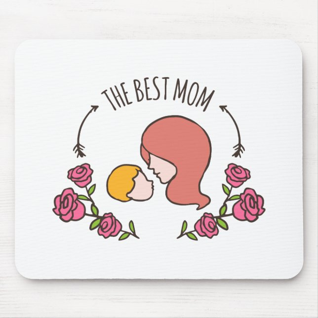 O Melhor Dia de as mães Da Mãe | Mousepad (Frente)