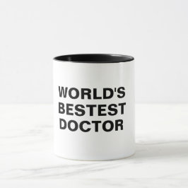 o melhor médico do mundo pun caneca engraçada