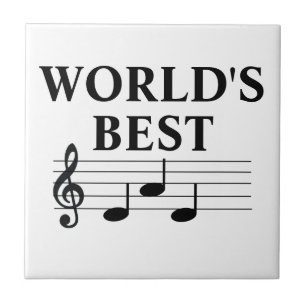 O melhor músico Pai do mundo nota treble Clef