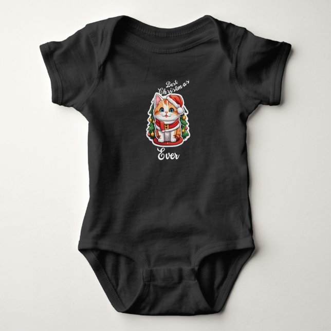 o melhor Natal de sempre Body de Jersey para Bebê (Frente)
