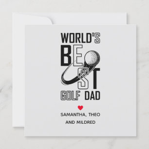 O melhor Pai de golfe do mundo Presentes de Pai