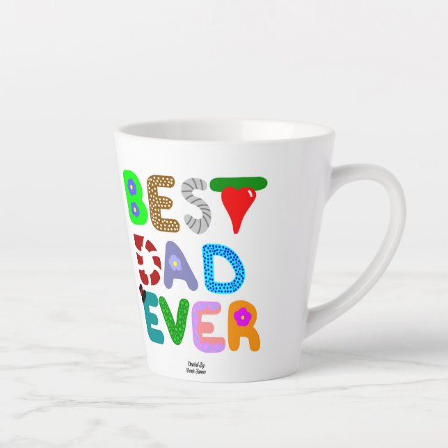 O melhor Pai de uma caneca latina (Direita)