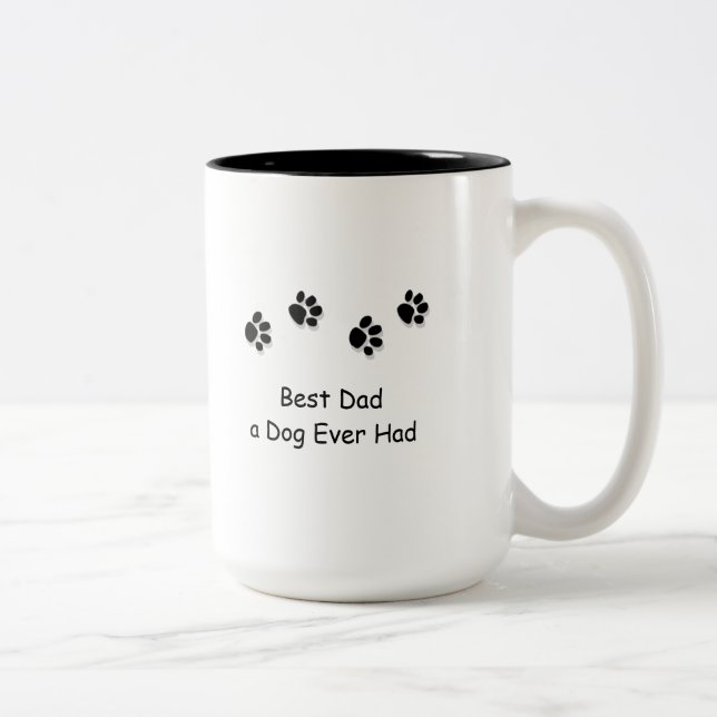 O melhor pai um cão teve nunca a caneca (Direita)