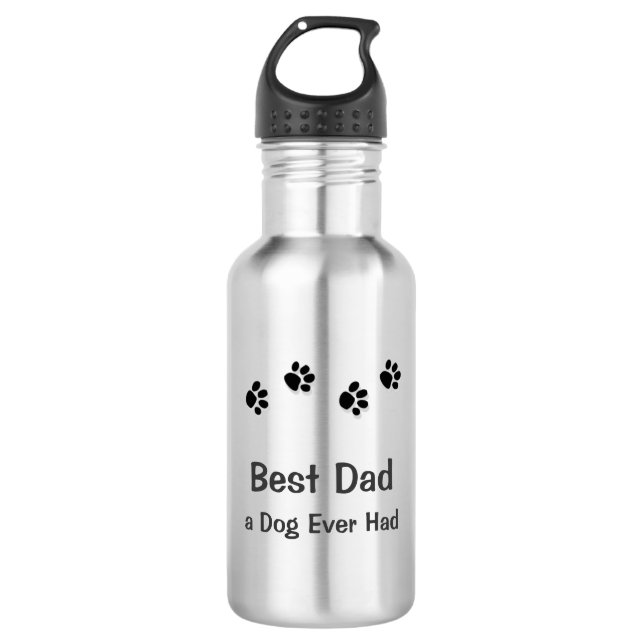 O melhor pai um cão teve nunca a garrafa de água (Frente)