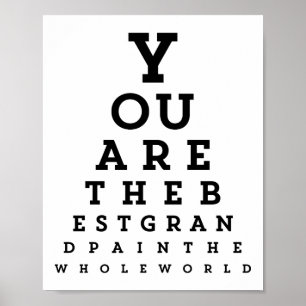 O melhor poster da carta da tipografia   Snellen