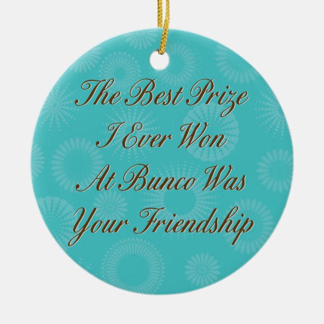 o melhor prêmio que eu ganhei nunca no ornamento (Frente)