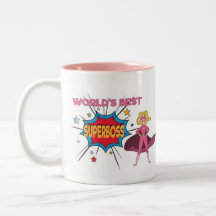 O melhor SUPERBOSS do mundo - caneca engraçada do
