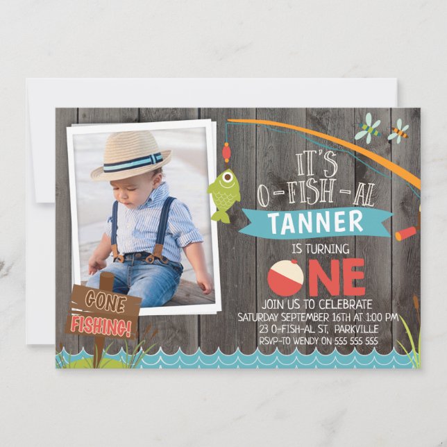 O Menino é seu convite para primeiro aniversario f (Frente)