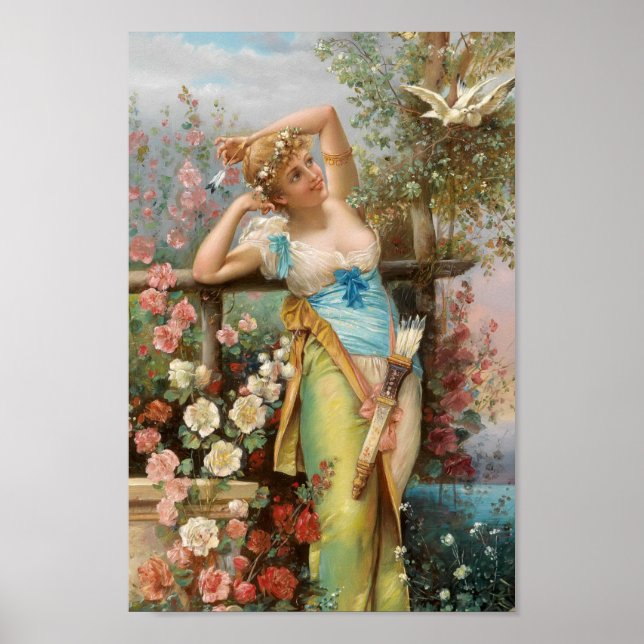 O mensageiro do amor de Hans Zatzka - poster (Frente)