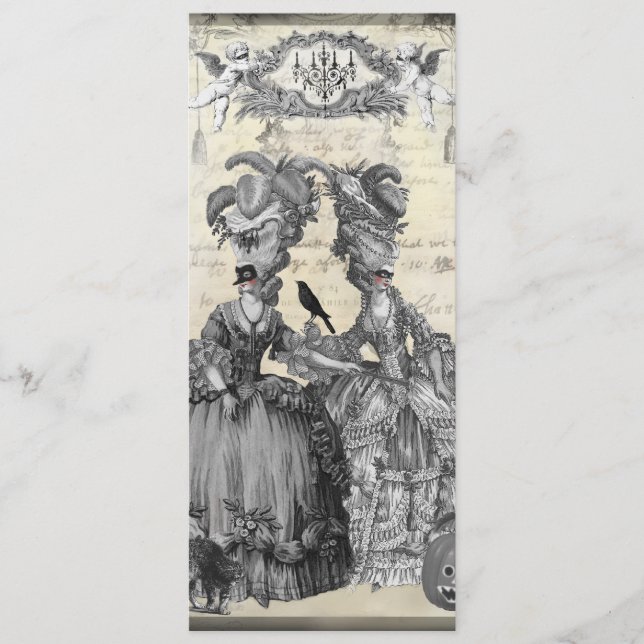 O menu da bola do Dia das Bruxas (Frente)