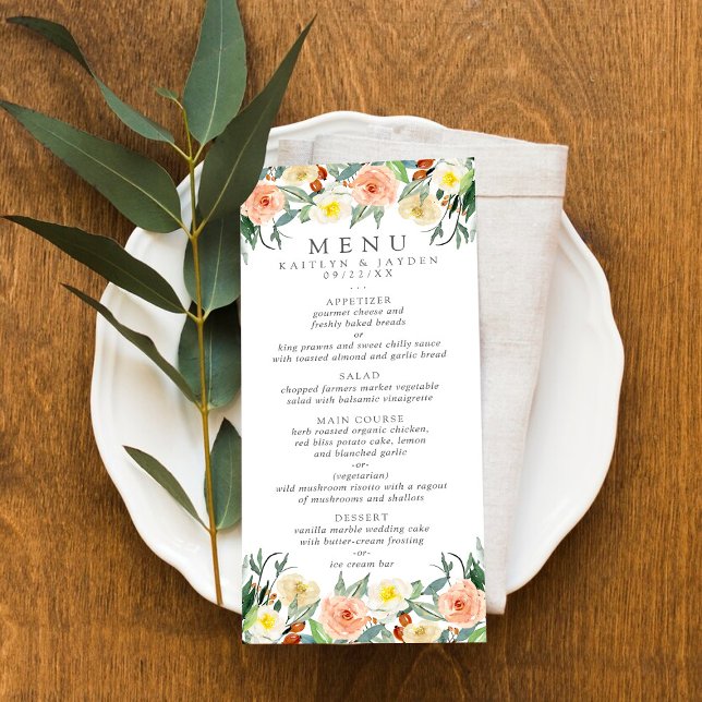 O Menu de Coleção de Casamentos do Primavera Bloss (Criador carregado)