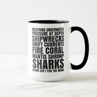 O mergulho não é para a caneca fraca