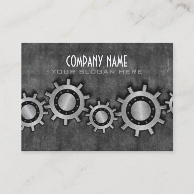 O metal alinha o cartão de visita (Frente)