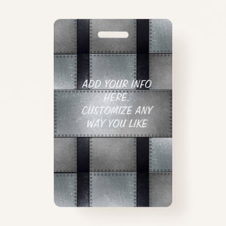 O metal inspirou o crachá do empregado