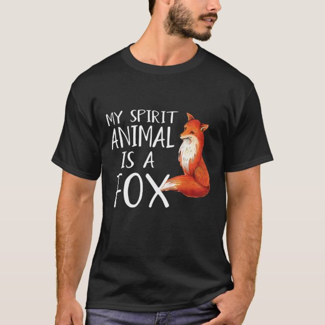 O Meu Animal Espírito É Uma Camiseta Fox Engraçada (Frente)