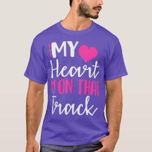 O meu coração está na camisa da pista