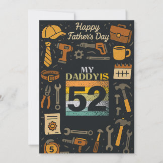 O Meu Pai É Um Presente De Cartões Planas De 52 Di