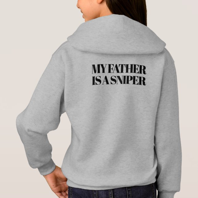 O meu pai é uma criança de capuz SNIPER (Verso)