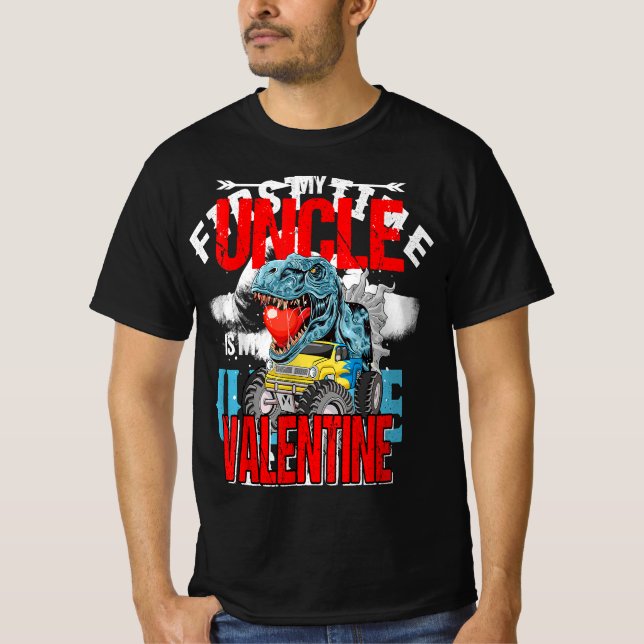 O Meu Tio É A Minha Camiseta De Dinossauro Namorad (Frente)