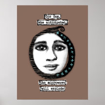 O micro-ondas explodirá a arte de Poster Wall